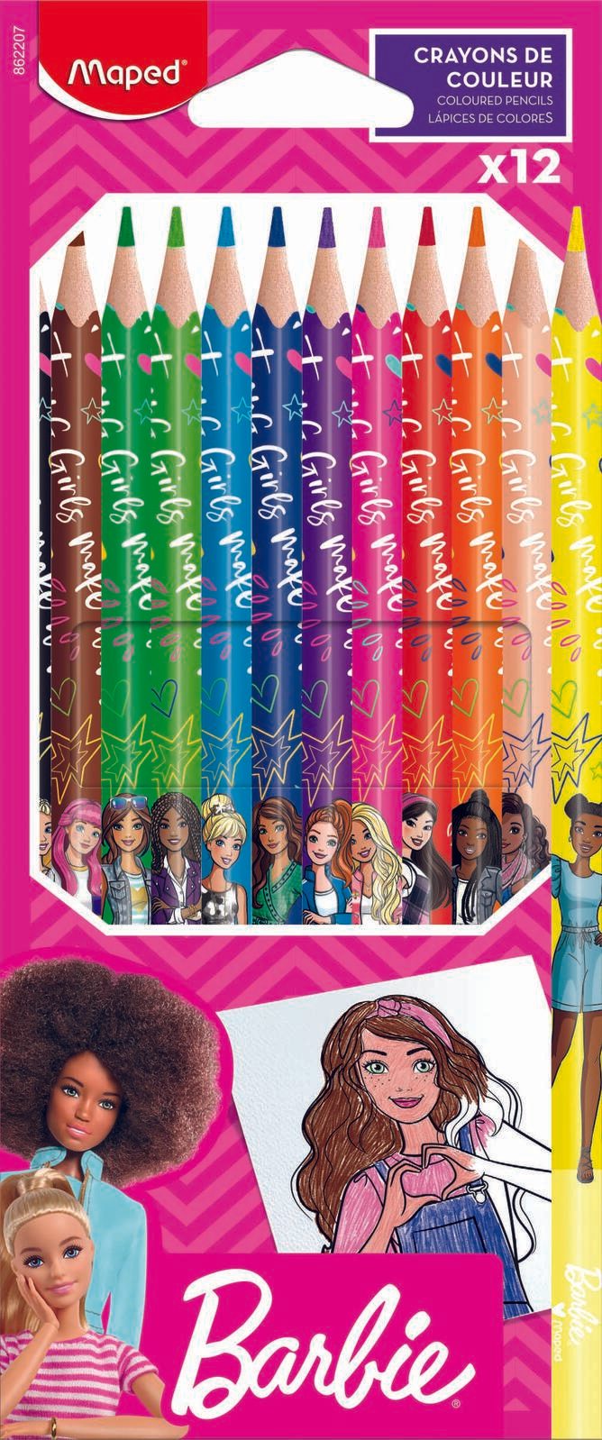 maped Buntstifte Barbie Mehrfarbig 862207
