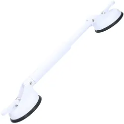 Vivamore, Haltegriff + Badewanneneinstiegshilfe, 2er-Set Ausziehbarer Haltegriff mit Saugnapf-Montage, max. 57 cm