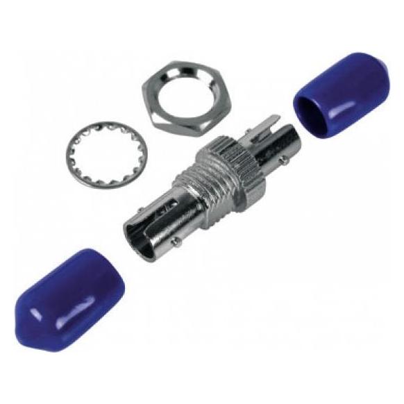 Tecline LWL Kupplung ST/ST, Simplex, Single-/Multimode, Metall-Gehäuse mit Keramik-Ferrule (Netzwerk Kupplung) (90700)