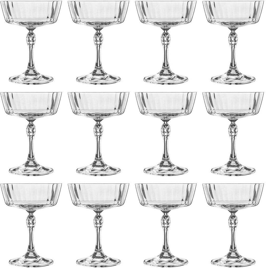 Bormioli Rocco America '20s Champagne Cocktail Saucers - 275ml Clear 12