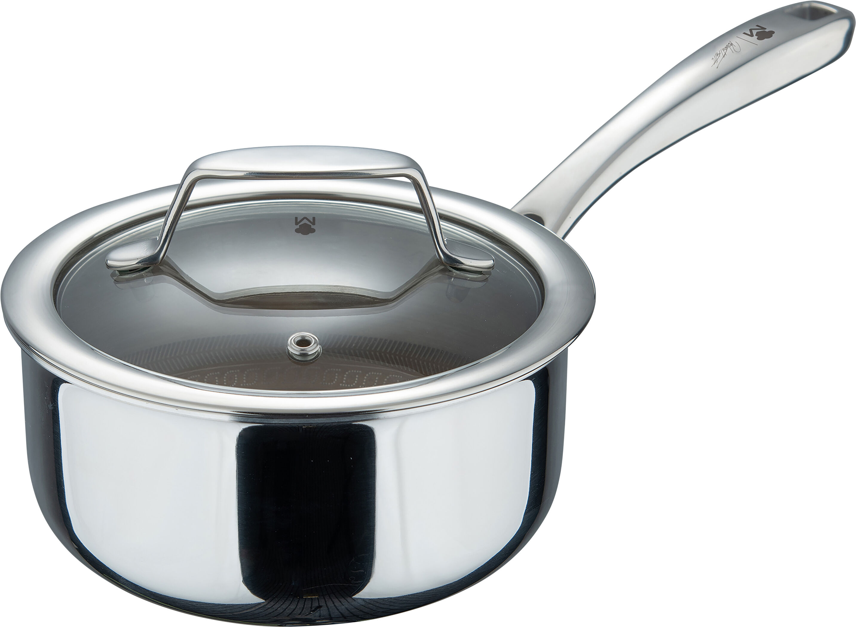 MASTERPRO Edelstahl-Stielkasserole GIRO 3, Ø 16 cm