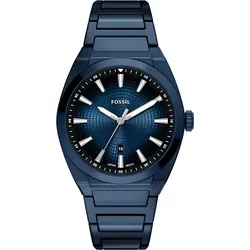 Fossil Quarz / 3 Zeiger Datum Everett FS6169 - blau - 42mm