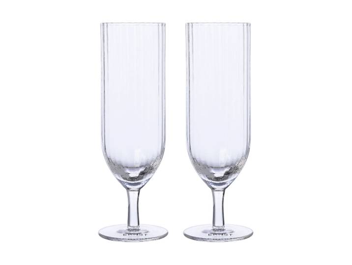 ERNST Ernst champagneglas geribbeld 2-pack Klaar