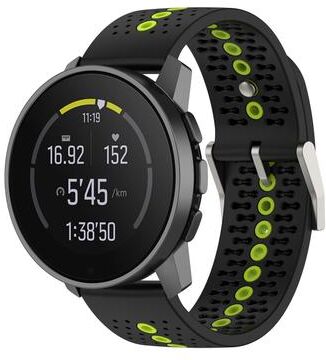 Everyday Crate Suunto Run Race Race S Vertical 9 Peak Pro Silicone Watch Band Breathable Sport Replacement Strap black Lime Green