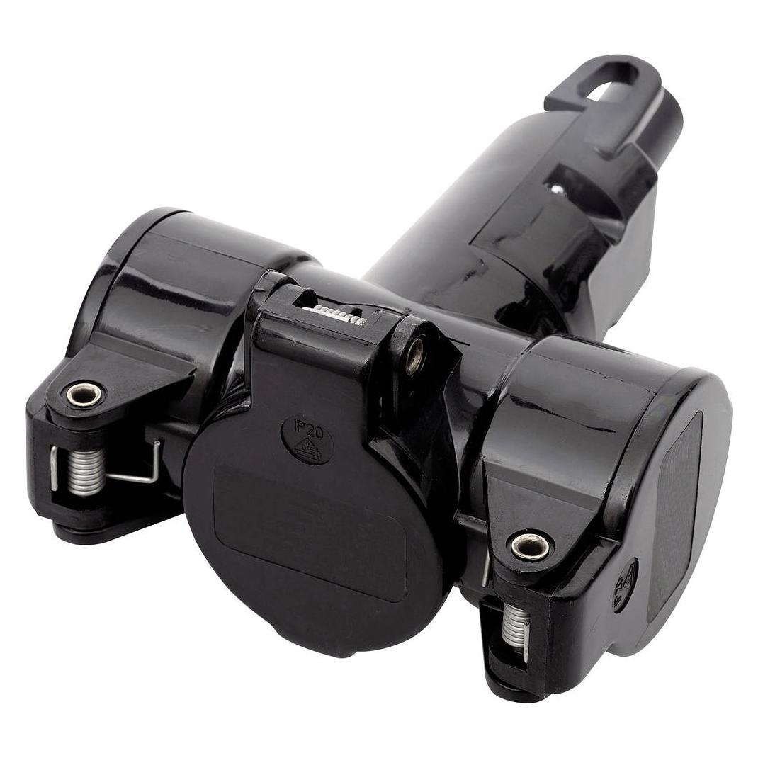N&L Elektrotechnik N & L 10190 3fach-Kupplung Thermoplast 230 V Schwarz IP20 (10190)