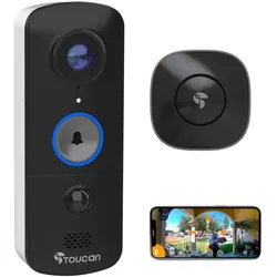 Toucan, Klingel + Türsprechanlage, Wireless Video Doorbell with Chime V3 (Funk, WLAN)
