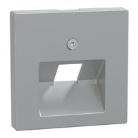 Zentralplatte Aluminium für Universal-Anschluss-Einsatz, Typ 298360, Unterputzmontage aluminium, Retail