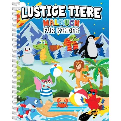 Lustige Tiere Malbuch, Gebundene Ausgabe von , Topulo Verlag, 978-3-689-05073-3