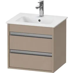 Duravit Ketho Waschtisch-Unterschrank KT644407575 50x41,2x48cm, 2 Schubkästen, wandhängend, leinen