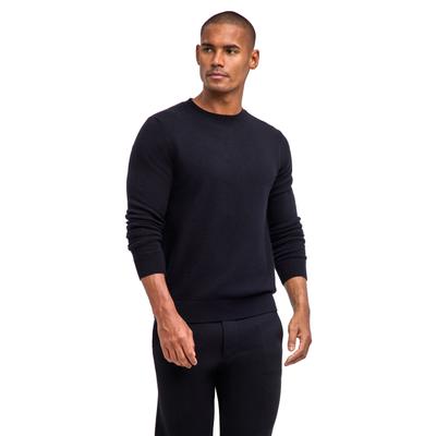 Strickpullover FALKE "Pure Cashmere", Herren, Gr. M, schwarz (3000), Pullover Strickpullover