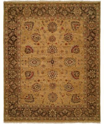 KALATY Traditional Multi-Colored Hand-Knotted Wool Area Rug