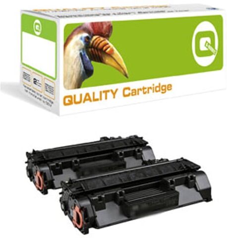 Q-nomic 05A (CE505A) Pack doble toner negro