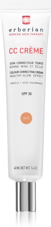 Erborian CC Crème Centella Asiatica CC Cream für ein einheitliches Hautbild SPF 30 Farbton Doré 40 ml