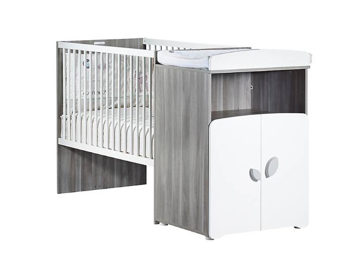 BABY PRICE New Leaf Lit Bebe Combine Evolutif 120x60 en 90x190 cm