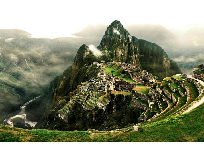 Fototapete PAPERMOON Machu Picchu , bunt, B:1,5m L:1,11m, Vlies, Tapeten, Fototapete