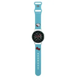 Hello Kitty Silicone Kitty Head - universell Armband für Smart- Uhr 22 mm (blau)