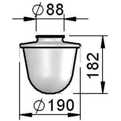 Albert Leuchten Ersatzglas G 145 90210145
