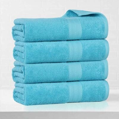 Eco-Friendly Sustainable Cotton Bath Towel by Superior (Set of 4)