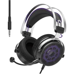 Fifine H18 gaming headphones (black) (Kabelgebunden), Gaming Headset, Schwarz
