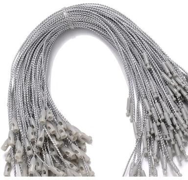 Uplift Essentials Pre Cut Hanging Strings For Christmas Ornaments silver