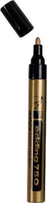 EDDING Lackmarker 750, 2-4 mm, gold, 10 Stück