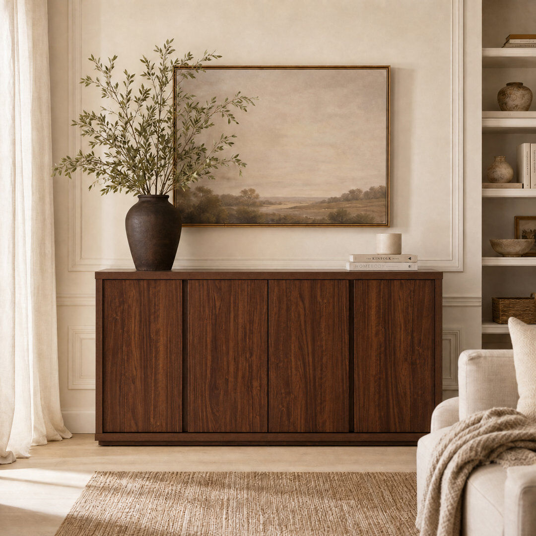 Blue Elephant 178cm Sideboard Mahogany Brown 89cm H X 178cm W X 47cm D