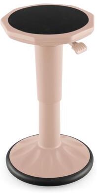 Costway Adjustable-Height Wobble Chair Active Learning Stool for Office Stand Up Desk-Pink