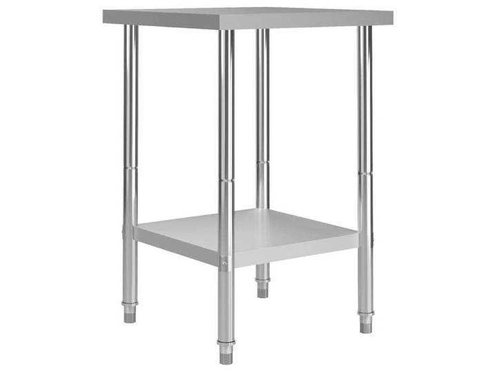 SALE 2026  Résistant et robuste - Table de travail de cuisine 60x60x85cm Acier inoxydable PRO991358678