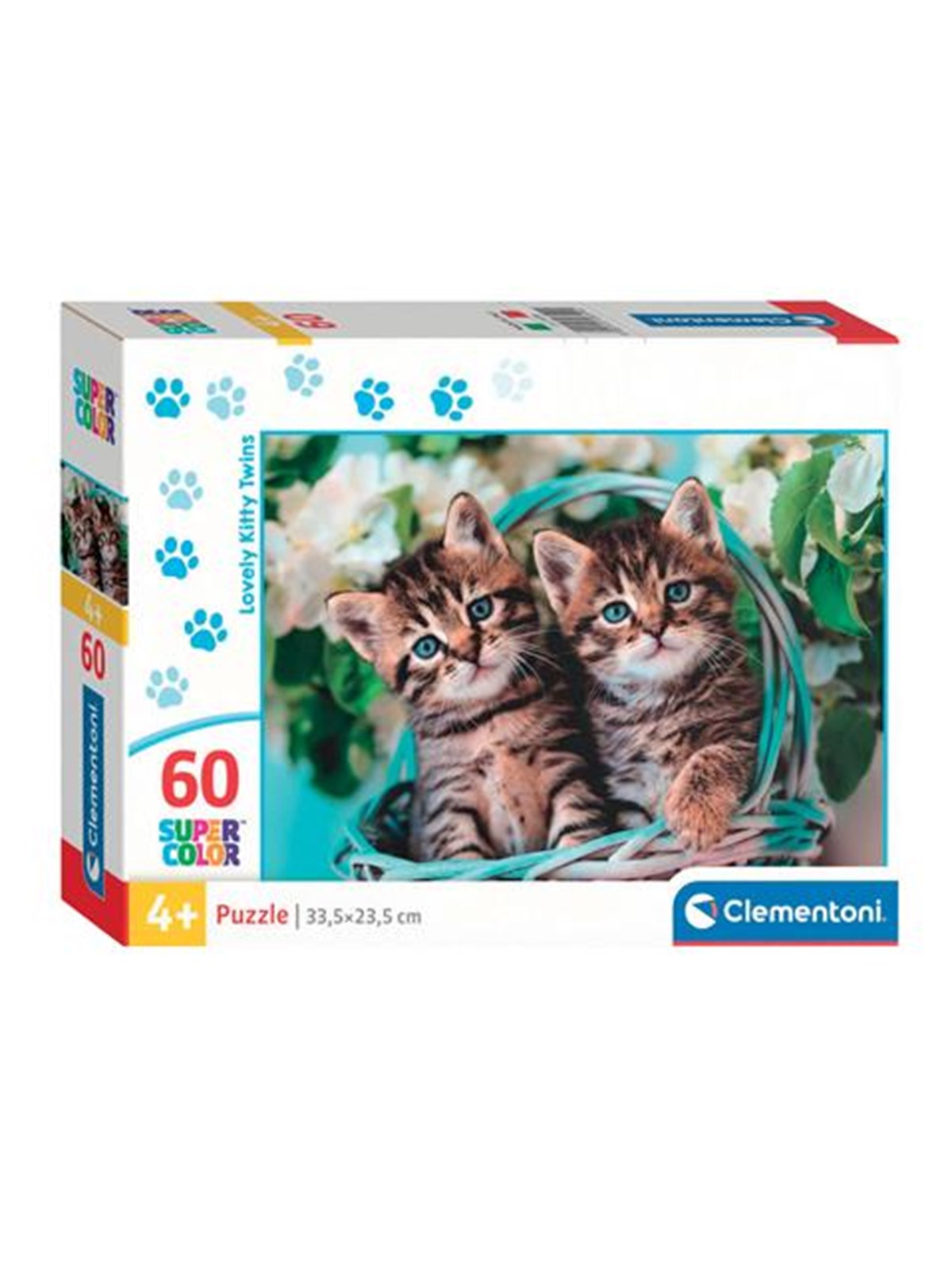 Clementoni Jigsaw Puzzle Super Color Lovely Kitty Twins 60 pcs. 2D Puzzles