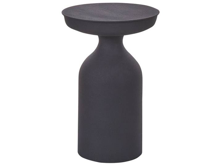 BEISTELLTISCH Metall schwarz rund 33 cm Tenjo