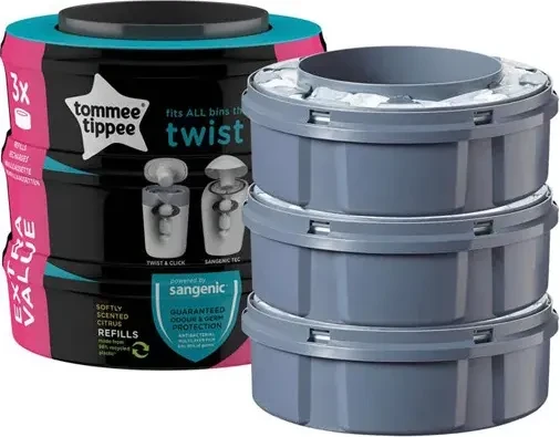 Tommee Tippee Twist & Click Nachfüllkassetten, 3 Stk., 3 Stk
