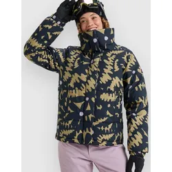 Roxy Snow Winter Rebel Jacke fennel seed big flower Gr. M