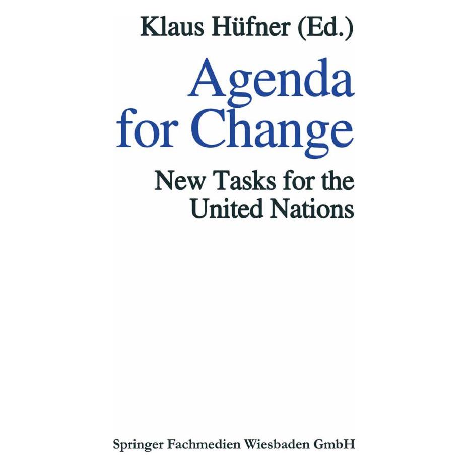 VS Agenda for Change (Englisch, Softcover, Klaus Hüfner) (55536967)