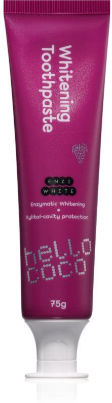 hello coco Whitening Toothpaste Grape dentifrice blanchissant aromatisé 75 g