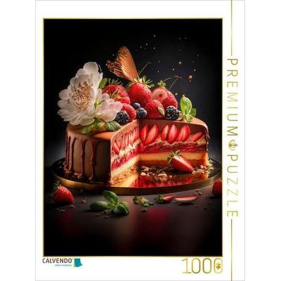 CALVENDO Puzzle Torta alle fragole | 1000 Teile Lege-Größe 64x48cm Foto-Puzzle für glückliche Stunden