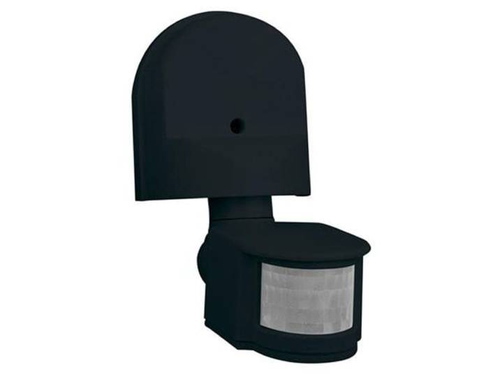 Bewegingssensor - Opbouw Rond - Mat Zwart Kunststof - 180° 8m Verstelbaar