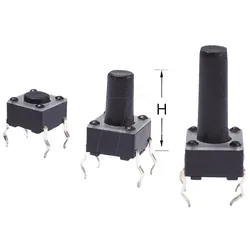 TASTER 3301 - Kurzhubtaster 6x6mm, Höhe: 4,3mm, 12V, vertikal