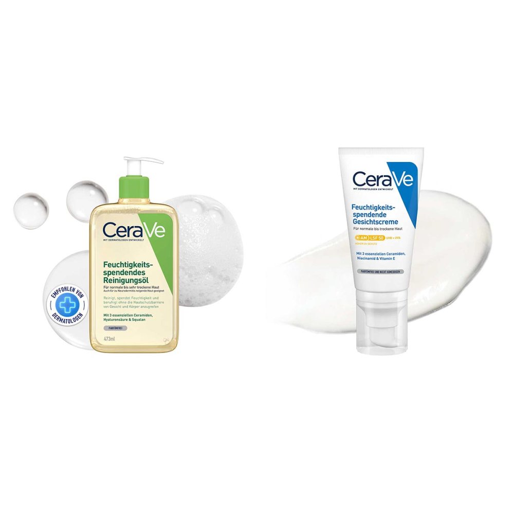 L'Oreal Deutschland GmbH Geschäftsbereich CeraVe Cerave Set für sehr trockene Haut: Reinigungsöl & Gesichtscreme 08105193