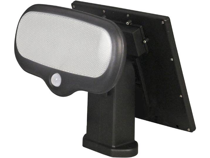 Außen-Wandleuchte LUXFORM Solar-Sicherheits-Wandleuchte - Montevideo - LED , schwarz, 1 Stk., Leuchten, Außen-Wandleuchte, Für den Außenbereich geeignet (IP44)