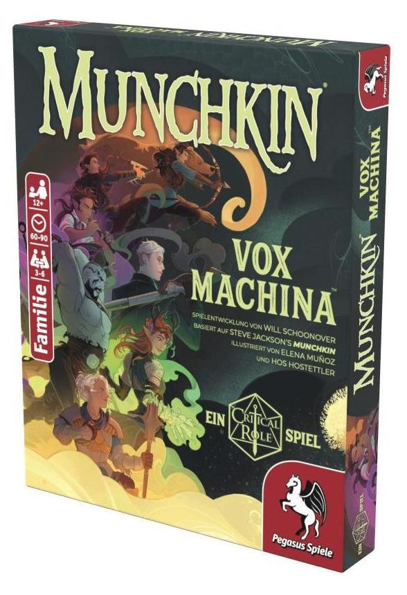 Munchkin Vox Machina Pegasus Spiele – Fantasy-kaartspel gebaseerd op de wereld van Critical Role
