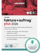 Lexware faktura+auftrag plus 2026 Abo-Vertrag 1 Jahr 1 Benutzer Download Win, Deutsch (nur für Neukunden) (08859-2042)