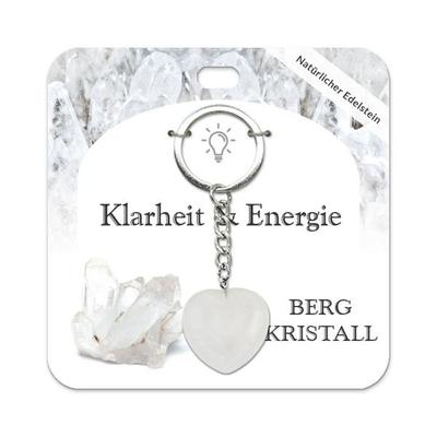 Bergkristall Herz Schlüsselanhänger