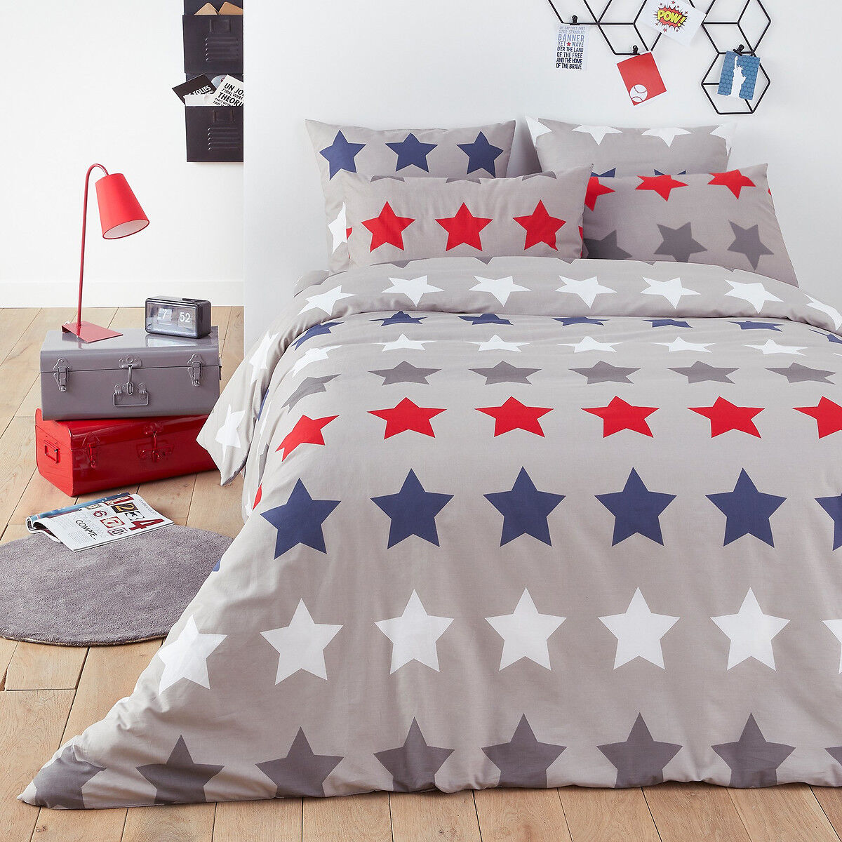 SO'HOME Housse de couette coton, Stars