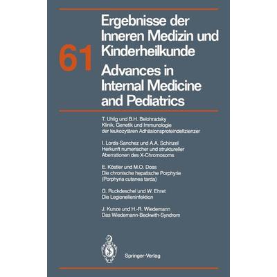 Ergebnisse der Inneren Medizin und Kinderheilkunde / Advances in Internal Medicine and Pediatrics, Taschenbuch von M. Brandis,A. Fanconi,P. Frick,K.