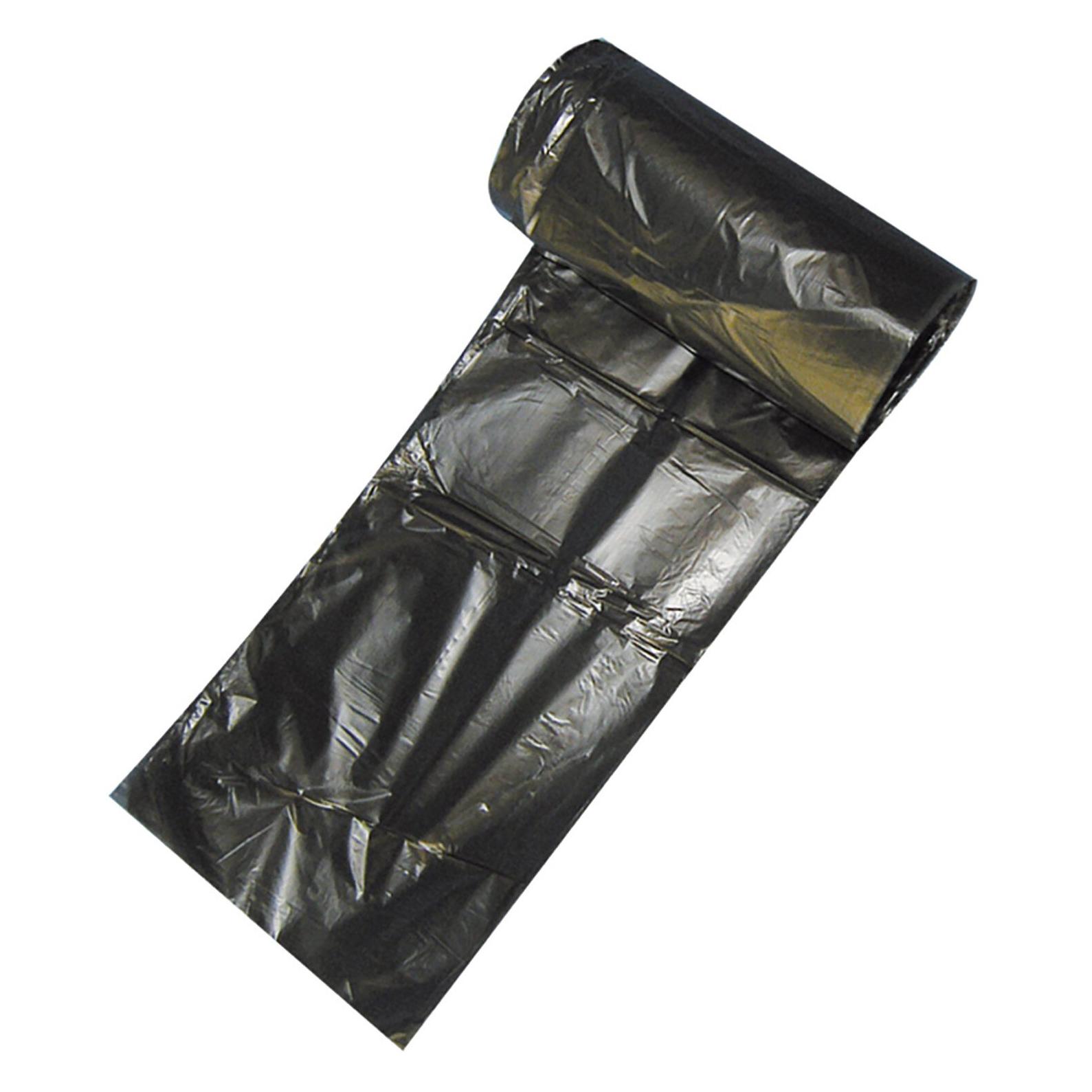franz mensch Müllbeutel, 60l, schwarz,25my, hohe Qualität, 62x75cm, LDPE, 20 Stück/Rolle (20x, 60 l) (32650)