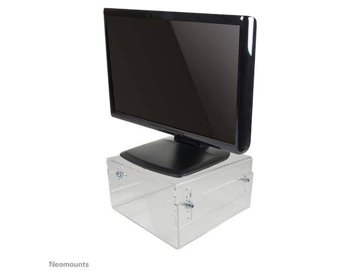 Neomounts NSMONITOR40 Réhausseur d'écran/ordinateur portable - ajustement en hauteur - universel, 25 kg, Réglage de la hauteur, Transparent