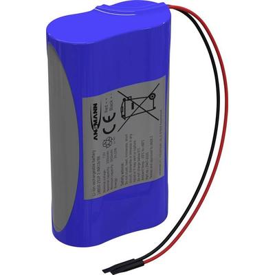 Ansmann 2S1P Akkupack 2x 18650 Kabel Li-Ion 7.2V 3350 mAh