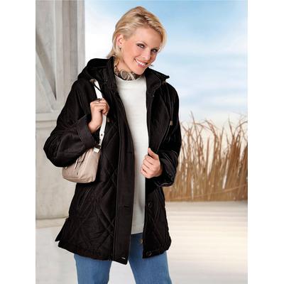 Outdoorjacke CLASSIC BASICS, Damen, Gr. 52, schwarz, 100% Polyester, unifarben, figurumspielend, Jacken Outdoorjacke