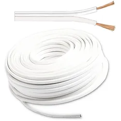 ISOLED Kabel 25m Rolle 2-polig 0.75mm2 H03VH-H YZWL, weiß/weiß, AWG 18 ISO-114706