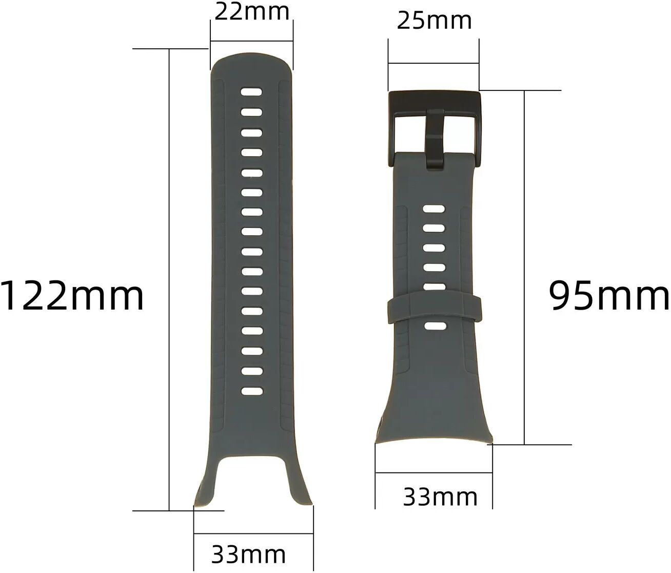 INF Uhrarmband Suunto 5 Weiß